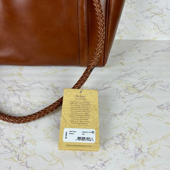 Patricia Nash Cameley Tote Tan Leather NWT - Picture 3 of 6